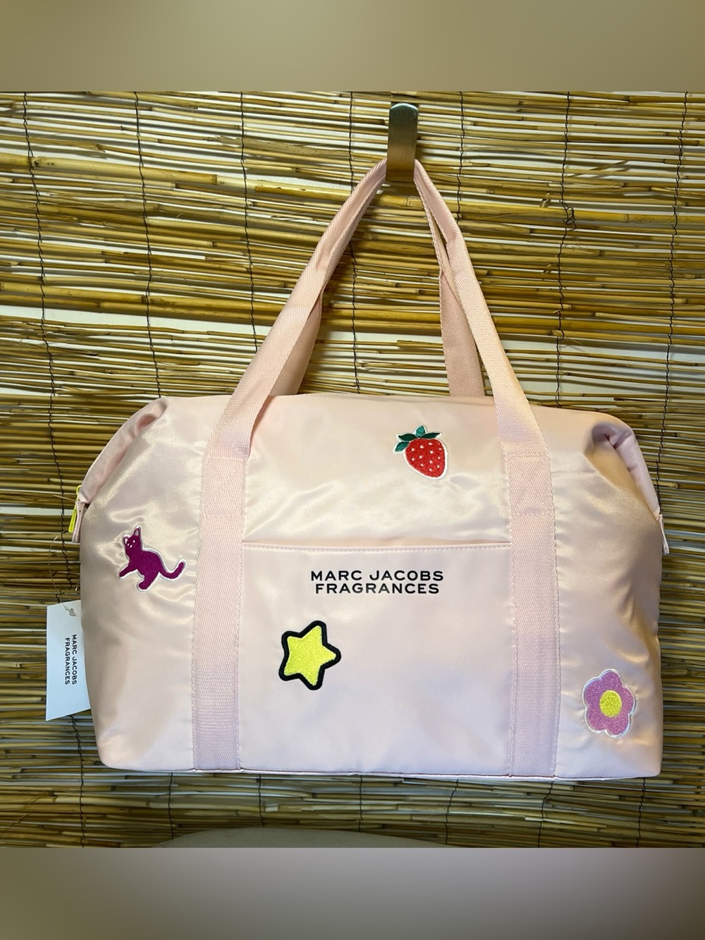 Marc Jacobs Pale Pink Duffel with Playful Patches